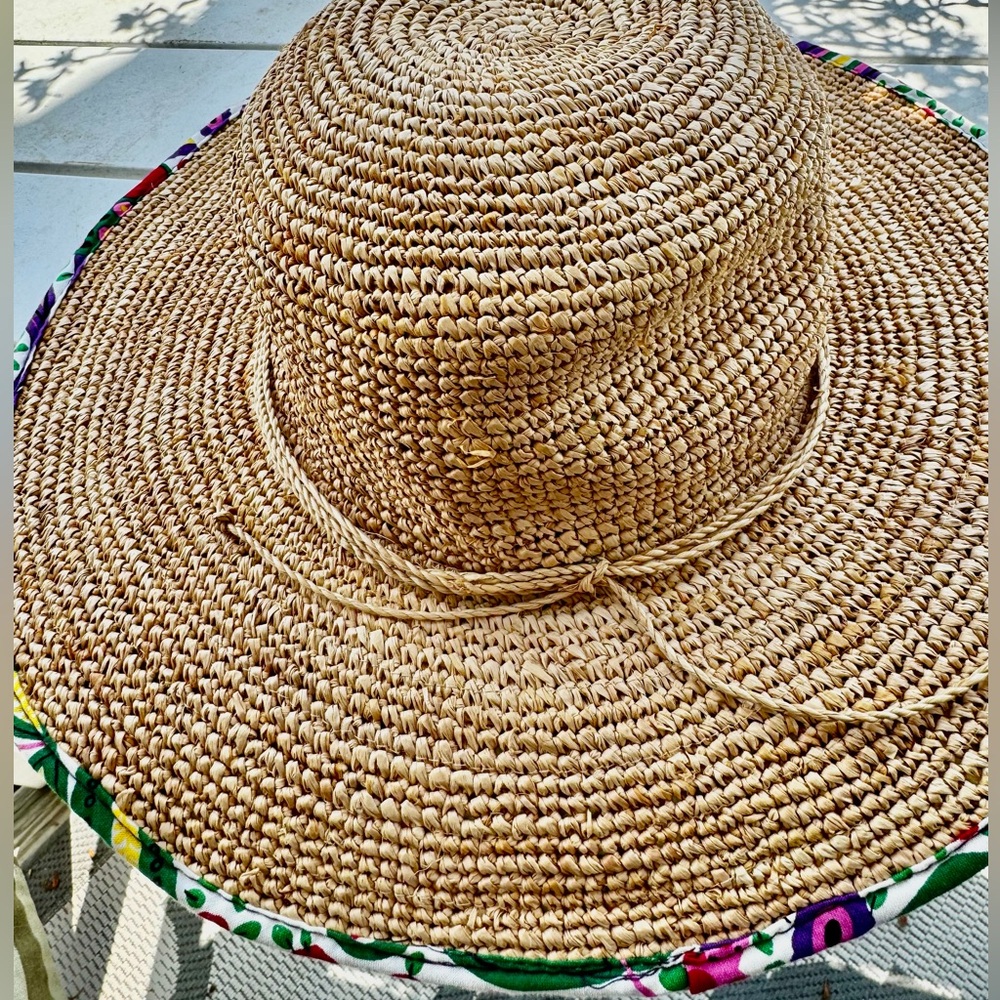 Vera Bradley Viva La Vera Straw Sun Hat
